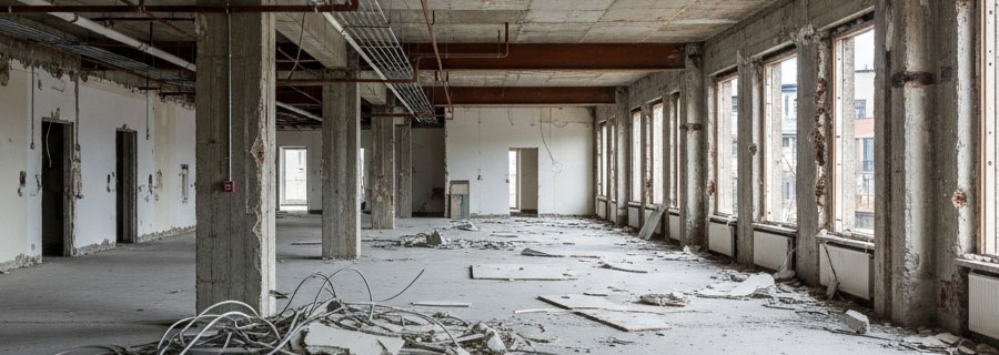 解体工事作業の様子