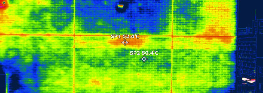 熱画像解析作業の様子